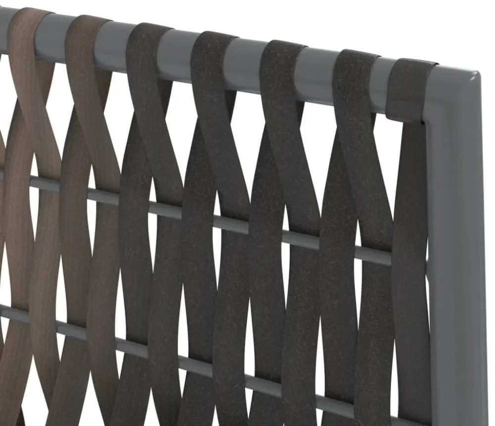4 db barna polyrattan kerti szék párnával 54x61x83 cm
