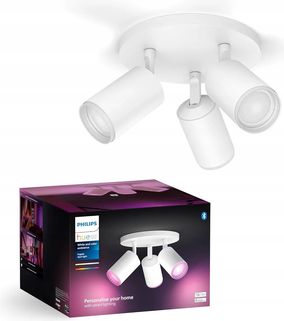 Mennyezeti Led Reflektor lámpa GU10 Rgb Intelligens Smart Fugato Philips Hue