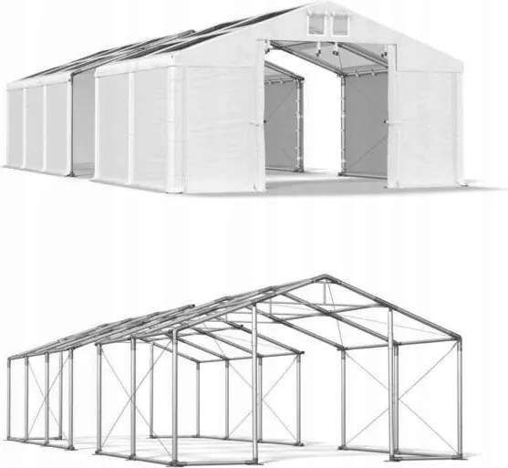 Kiállítási sátor 4x17m Kerti pavilon Das 580 Wp