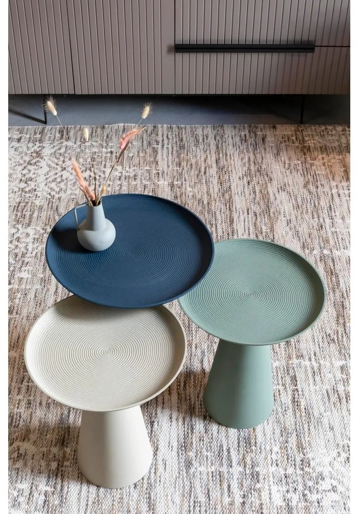 Fém kerek tárolóasztal ø 34,5 cm Ringar – White Label