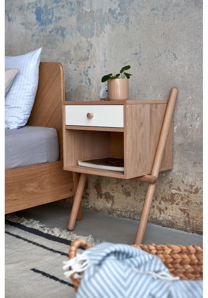 Farsta Herringbone kétszemélyes ágy, 140 x 200 cm - Woodman