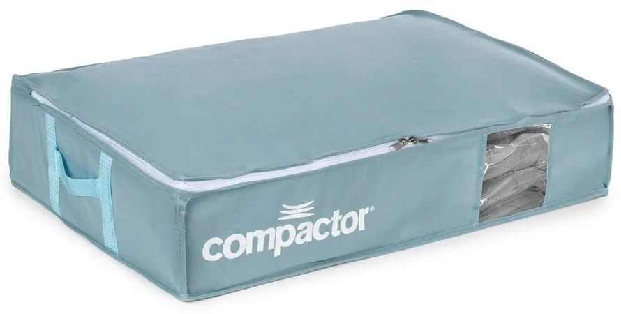 Vákuumos műanyag ágy alatti tárolódoboz 65x45x15,5 cm Blue Edition – Compactor