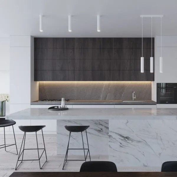 Sollux SL.1078 - Csillár zsinóron LAGOS 3xGU10/10W/230V fehér