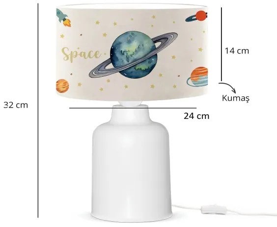 Gyereklámpa CANDY 1xE27/40W/230V fehér/többszínű