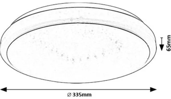 Rabalux 71182 - LED Mennyezeti lámpa TREVOR LED/18W/230V 3000K átm. 33 cm