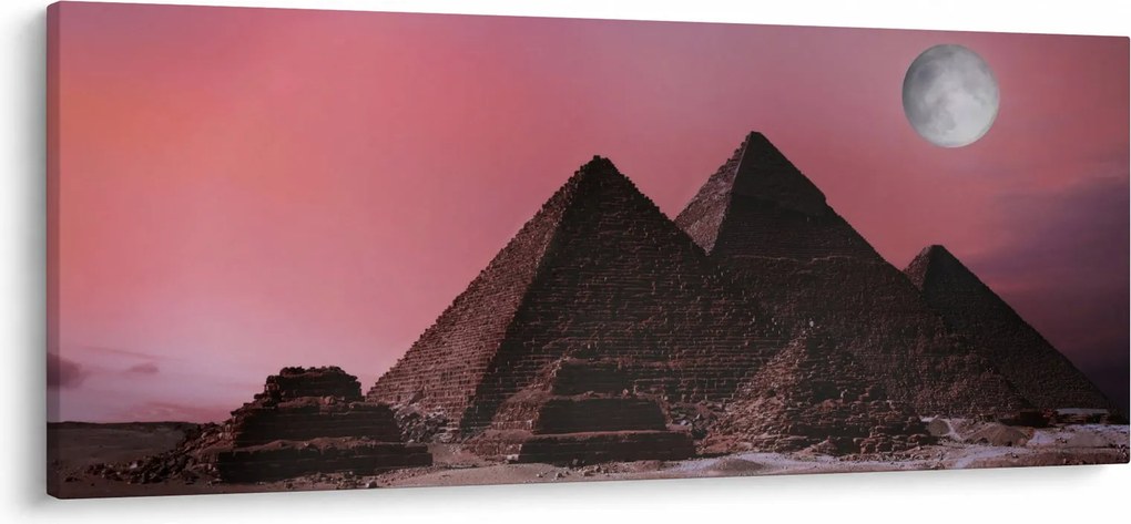 Kép - Piramisok giza, Egyiptom (120x50 cm)