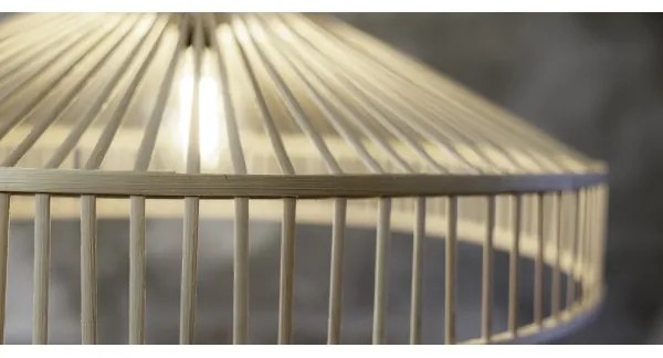 Markslöjd 108783 - Csillár zsinóron TAPA 1xE27/40W/230V bézs/bambusz