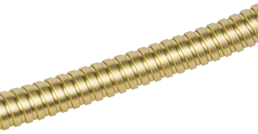 Art Deco fali lámpa arany USB-vel és fekete árnyékolóval - Brescia