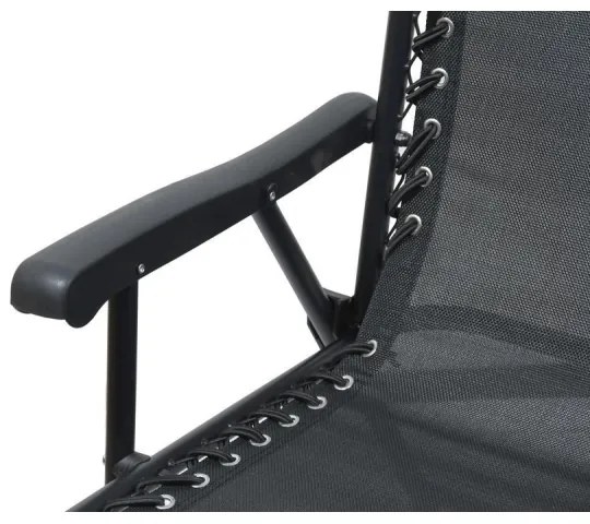 Összecsukható kerti szék fekete