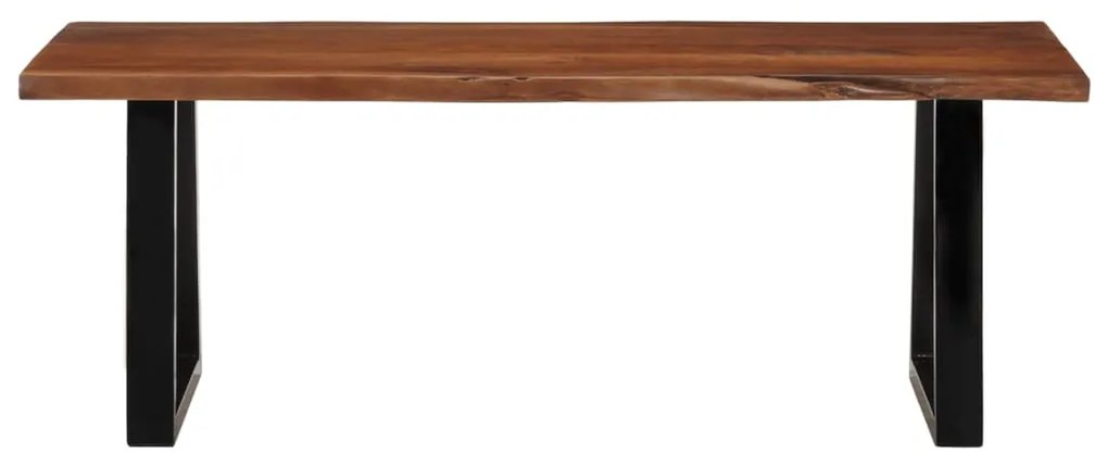 Mézbarna tömör akácfa dohányzóasztal 110 x 55 x 40 cm