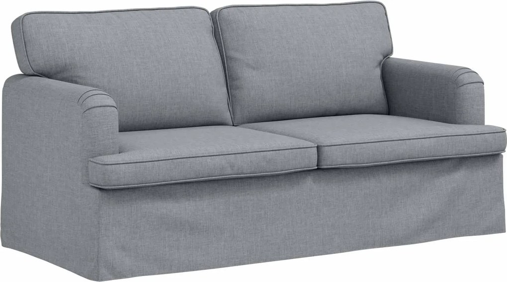 vidaXL Kanapé Világosszürke 142 x 80 x 85 cm szövet