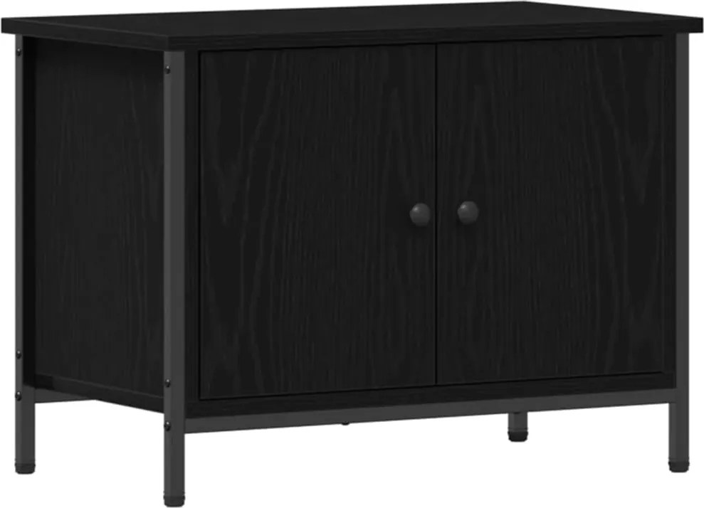 vidaXL TV szekrény Fekete tölgy 60 x 35 x 45 cm Faanyag