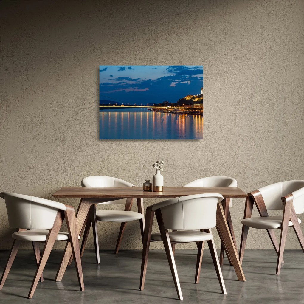 Pozsony képe várral (üvegen) (70x50 cm)