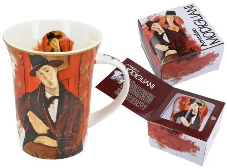 Porcelánbögre 350ml, Amedeo Modigliani:Mario Varvogli