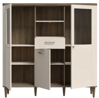 VIRO vitrin barna/bézs