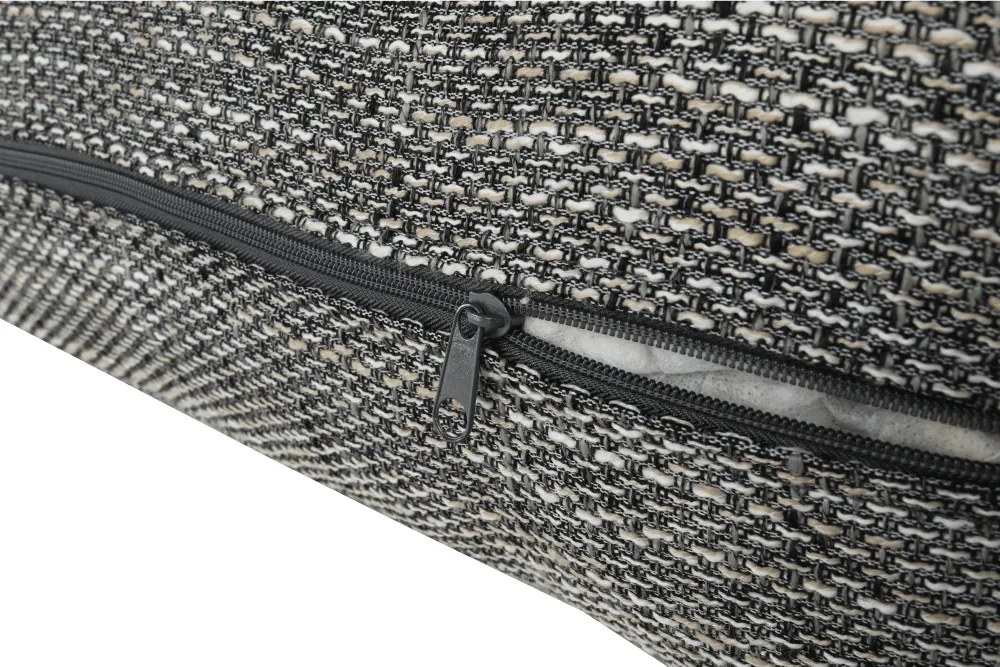 Sarokülőgarnitúra, barna/szürkésbarna melír, TRAMP