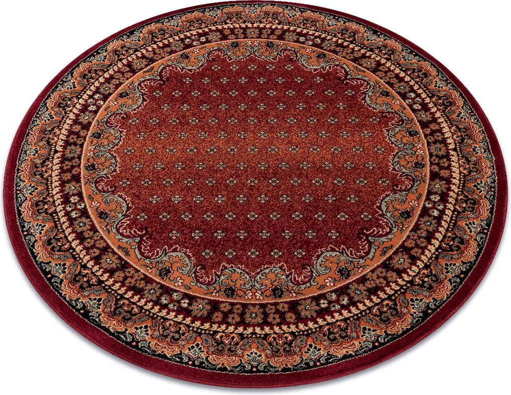 Lengyel Szőnyeg 200 Baron bordó Gyapjú Hagyományos Klasszikus #POL151