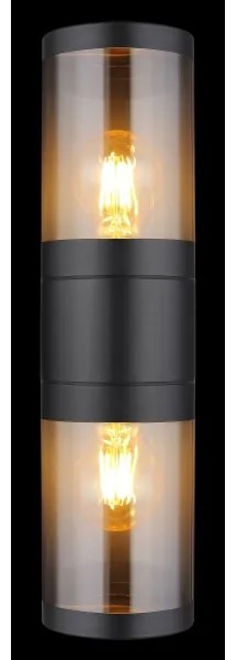 Globo 32014-2BS - Kültéri fali lámpa XELOO 2xE27/60W/230V IP44