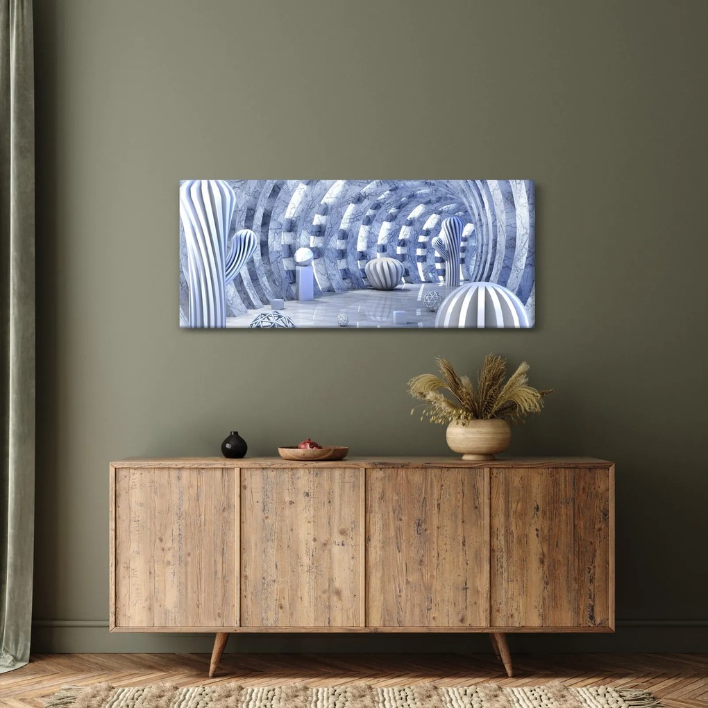 Kép - 3D absztrakció (120x50 cm)