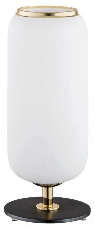 Argon 4994 - Asztali lámpa VALIANO 1xE27/15W/230V fekete/fehér/arany