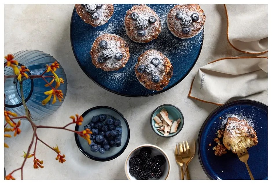 Kerámia tortatartó tálca Gastro Dark Blue – Bitz