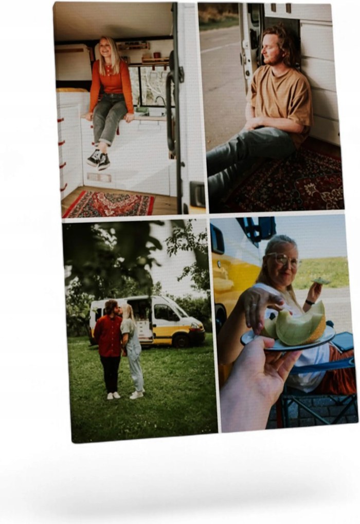 Fotó-vászonkép Az Ön fotója 20x30 Kollázsok Varázsló Minta 4 Kép