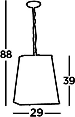 Függeszték fekete Lanter Noir SEARCHLIGHT 5614BK