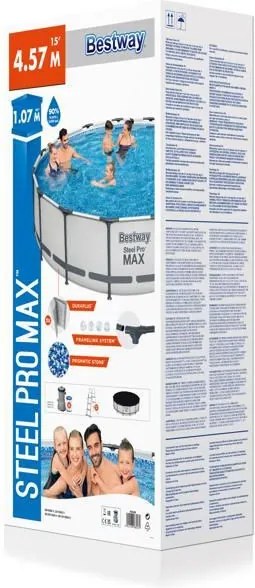 Bestway MAURITIUS fémvázas medence szett 457 x 107 cm
