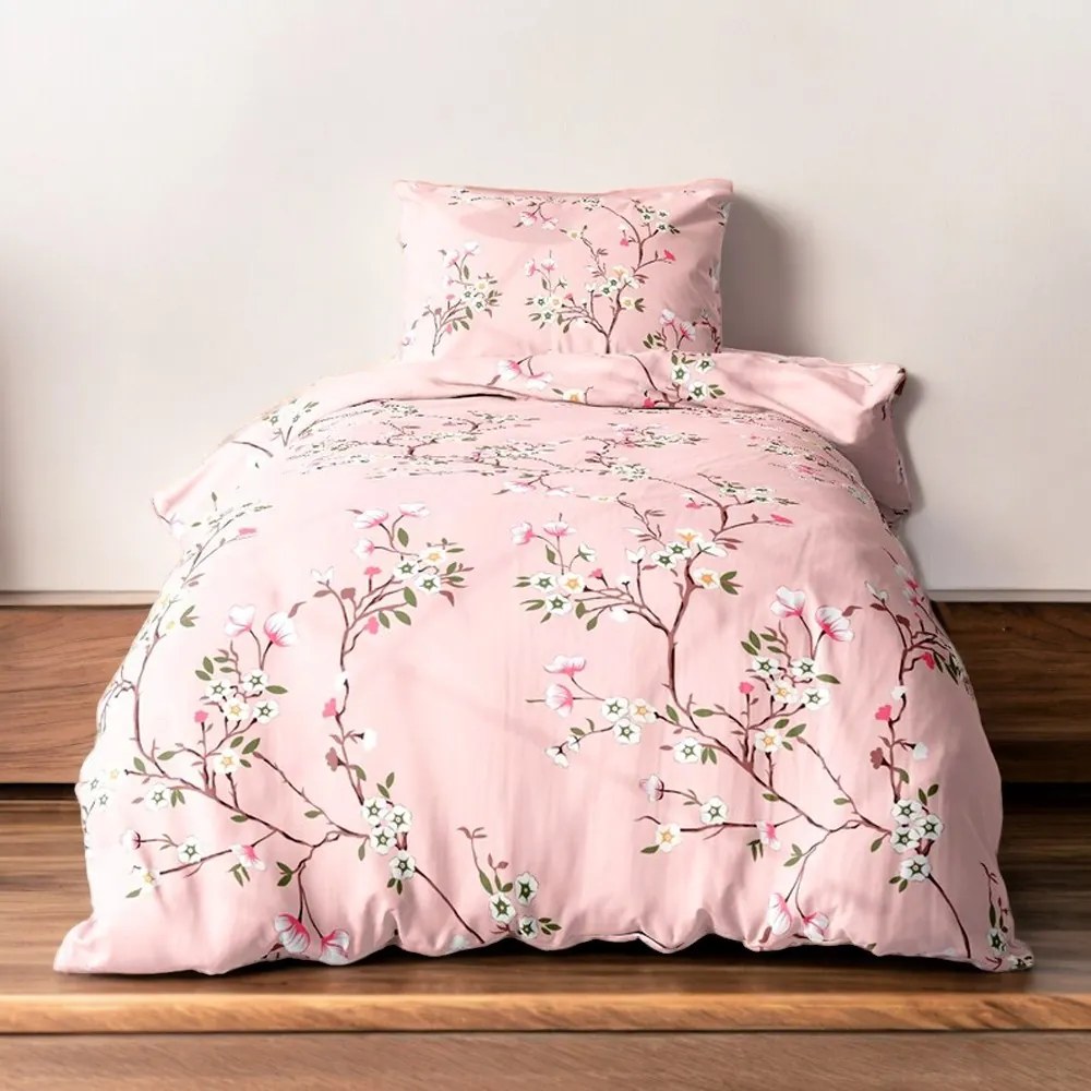 Pamut ágynemű Homa ZARITA SAKURA 140X200 cm