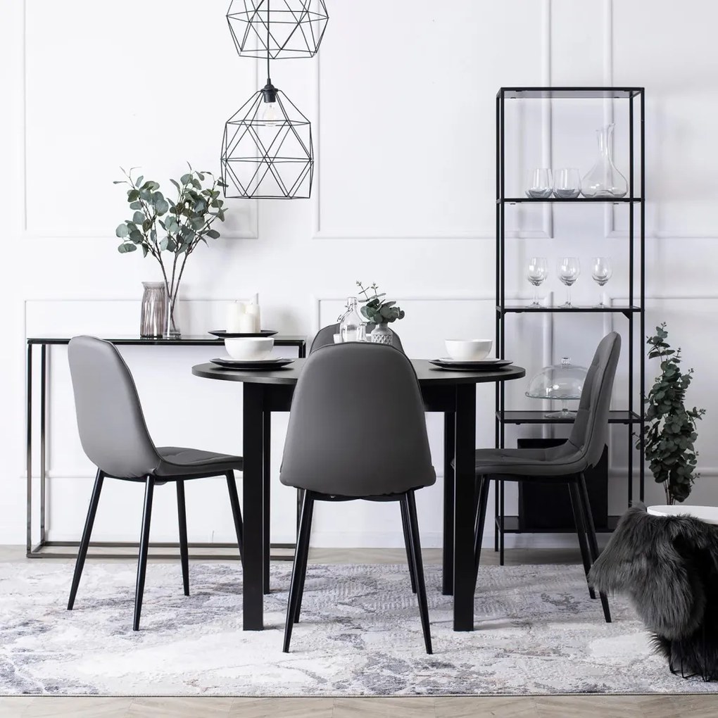 Szürke Eco-bőr Étkezőszék. ARIS