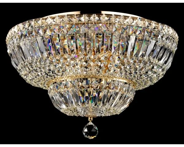 Maytoni DIA100-CL-12-G - Mennyezeti lámpa BASFOR 12xE14/60W/230V arany