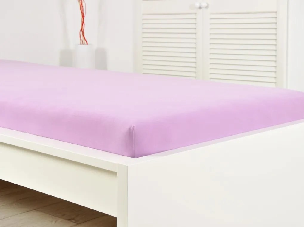 Jersey lepedő kiságyba EXCLUSIVE 60x120 cm lila