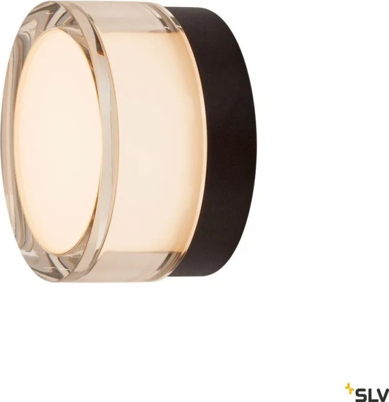 SLV 1007608 CYFT Modern Kültéri Fali Lámpa Fekete LED IP44