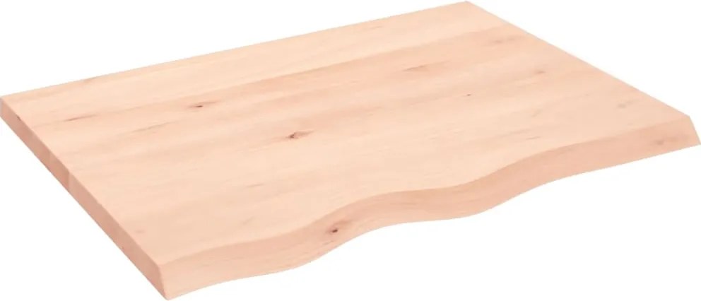 vidaXL kezeletlen tömör fa fürdőszobai pult 80x60x(2-4) cm