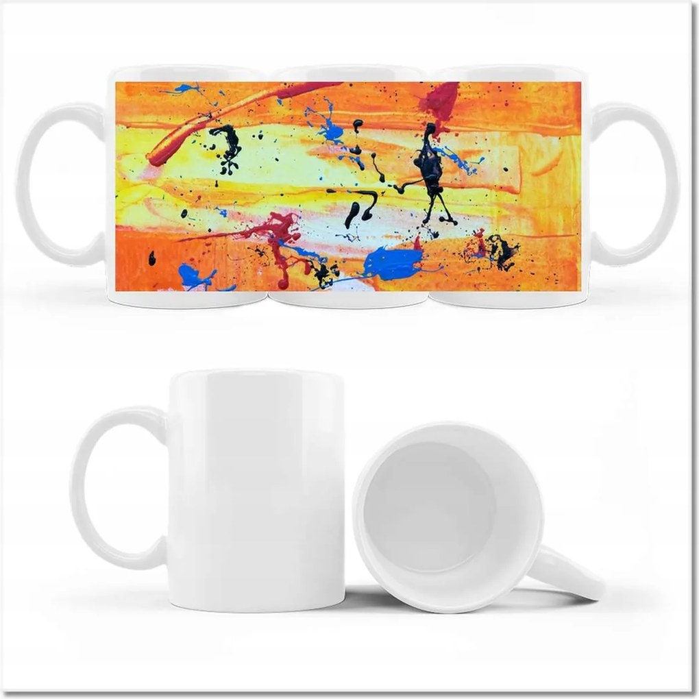 Nyomott mintás bögre Absztrakt Oscar