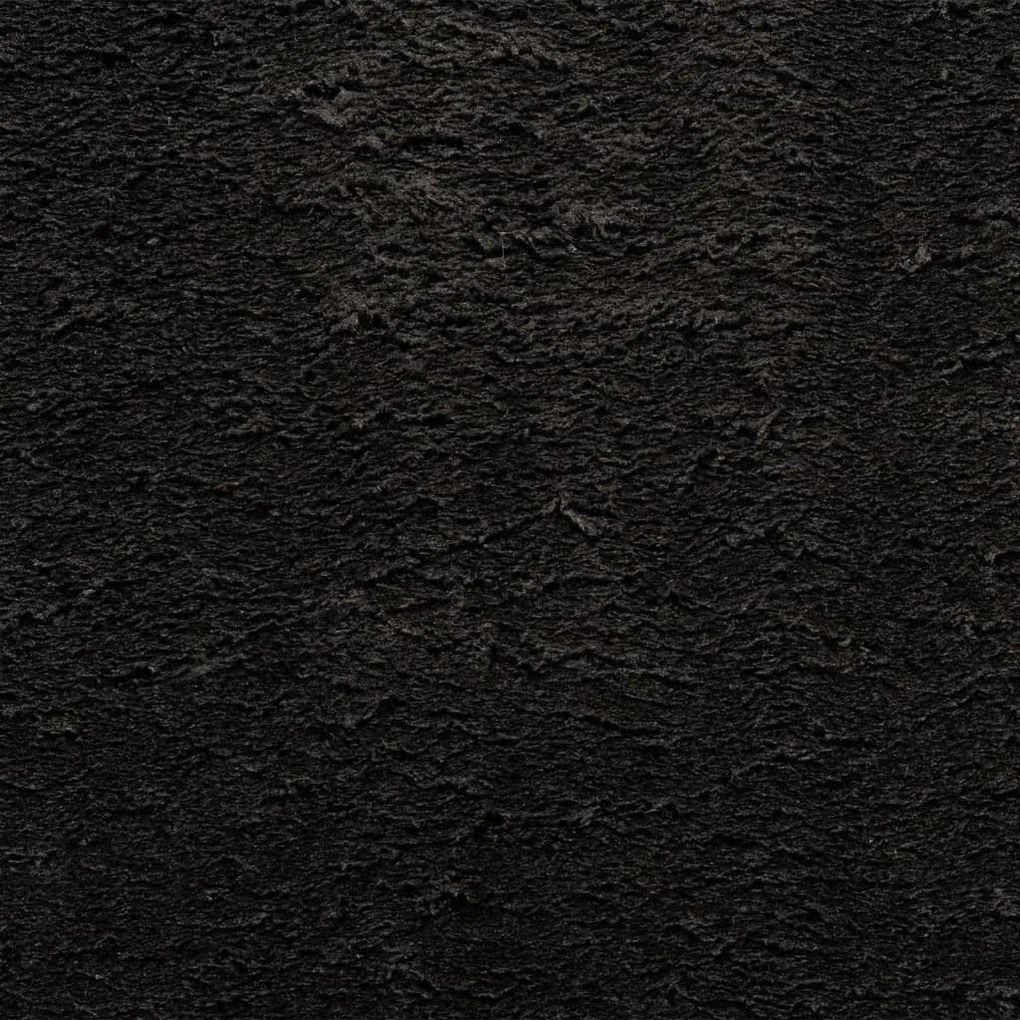 HUARTE fekete rövid szálú puha és mosható szőnyeg 240 x 340 cm