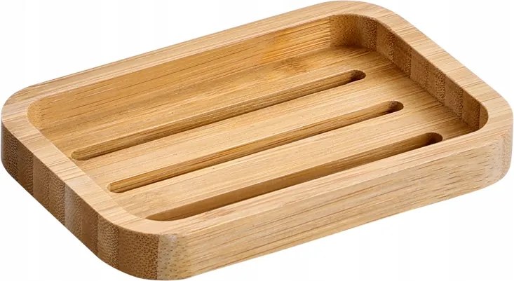 Bambusz Szappantartó Barna 13 x 9 CM Vízálló Fsc Fürdőszoba