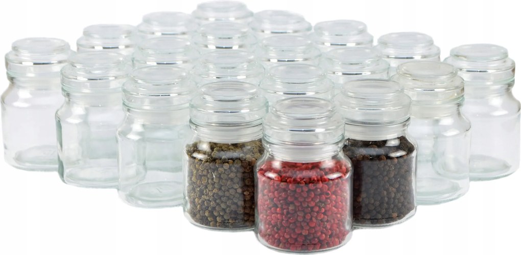 20x üveg tároló Mézes Fűszergyertyákhoz 205 ml