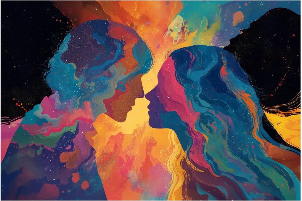 Kép - Kozmikus szerelem (90x60 cm)