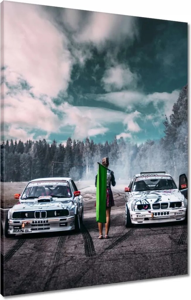 Vászonkép 60x80 Bmw Versenyzés 2 fő részére