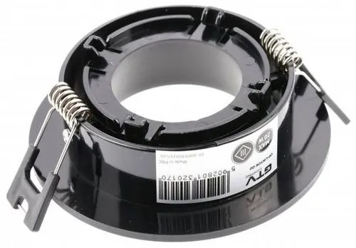 Lámpa Mennyezeti lámpatest LINTO, IP20, Ø90x29mm, kör, fekete