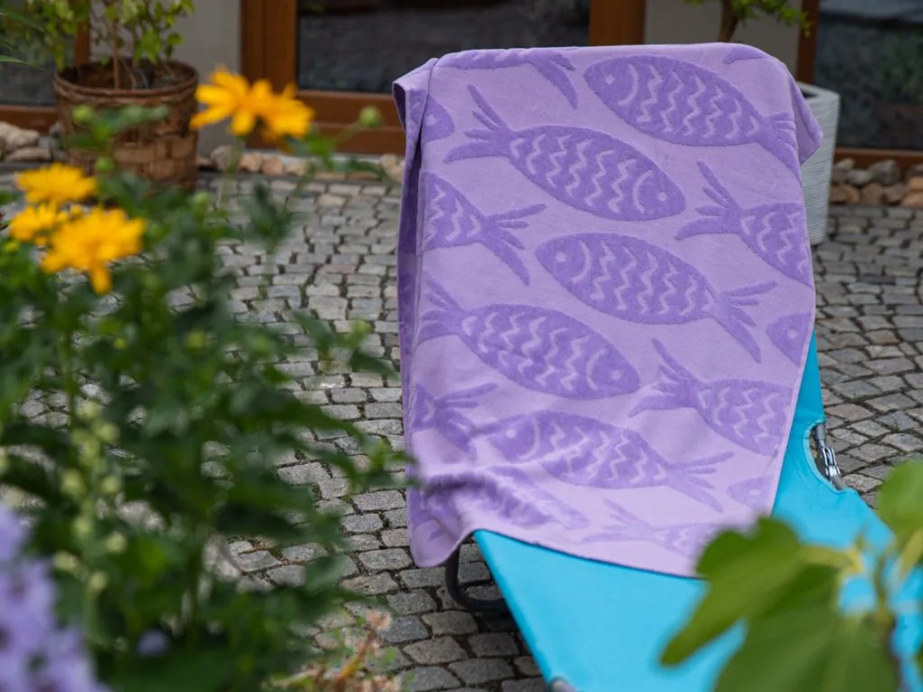 HAL lila strandtörölköző