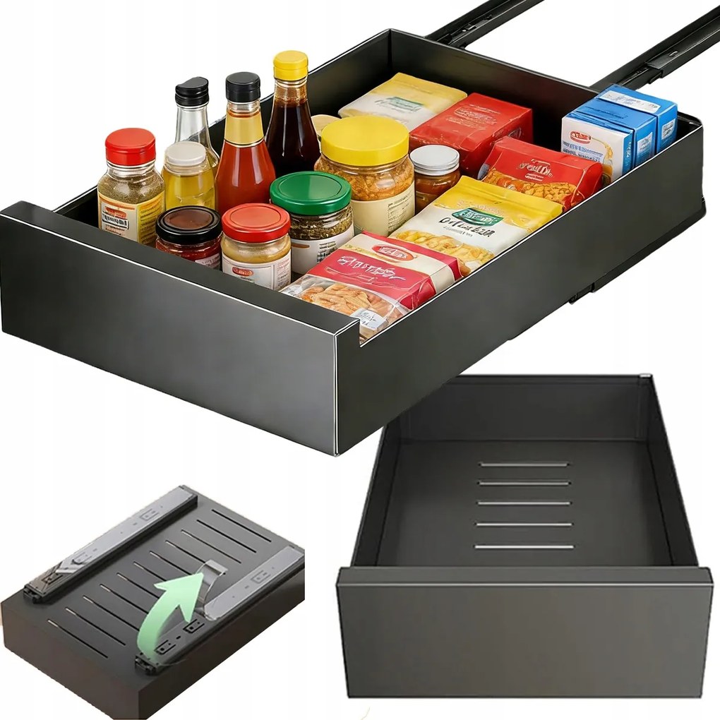 Cargo Kosár Konyhai Fiók Kihúzható Polc 30x43x9CM