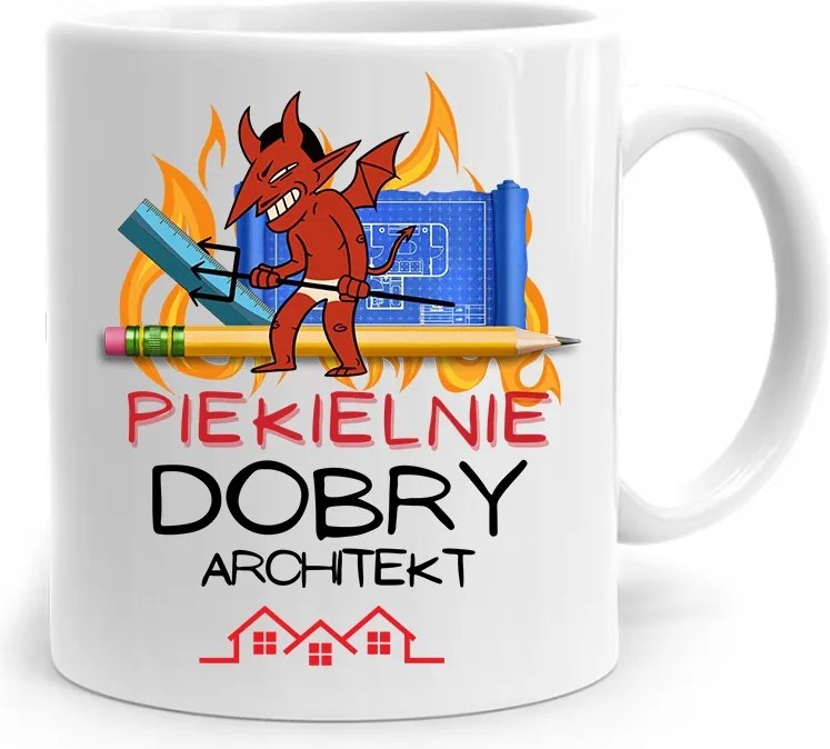 Pokolian Jó Tervező Építész Bögre fényképes nyomtatással