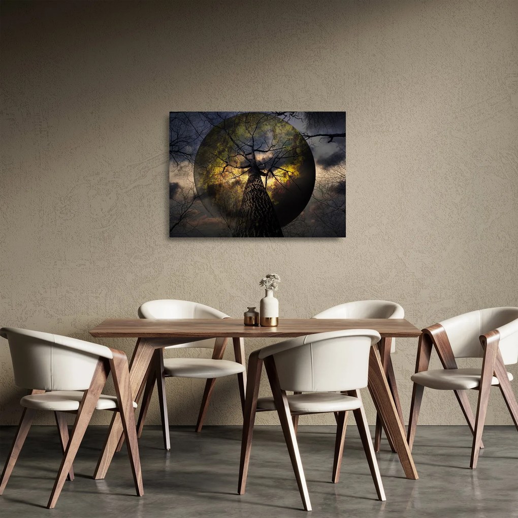 Kép - Titokzatos ég (üvegen) (70x50 cm)