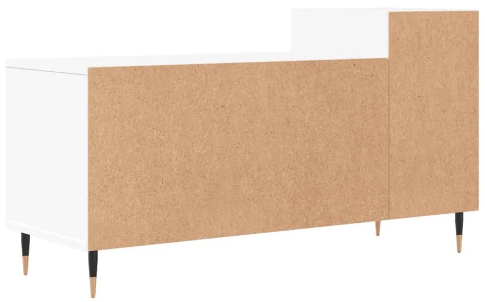 fehér szerelt fa TV-szekrény 100x35x55 cm