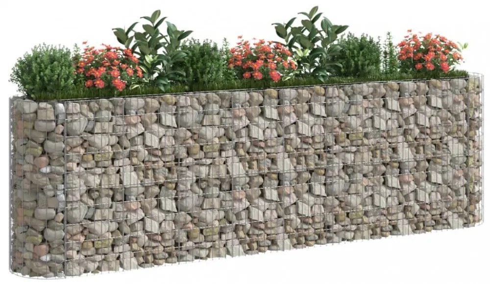 horganyzott vas gabion magaságyás 330x50x100 cm