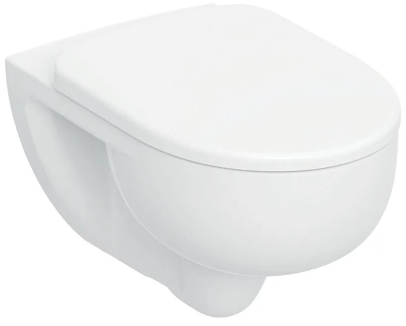 GEBERIT Selnova fali WC, mélyöblítésű, TurboFlush, WC-ülőkével, fehér