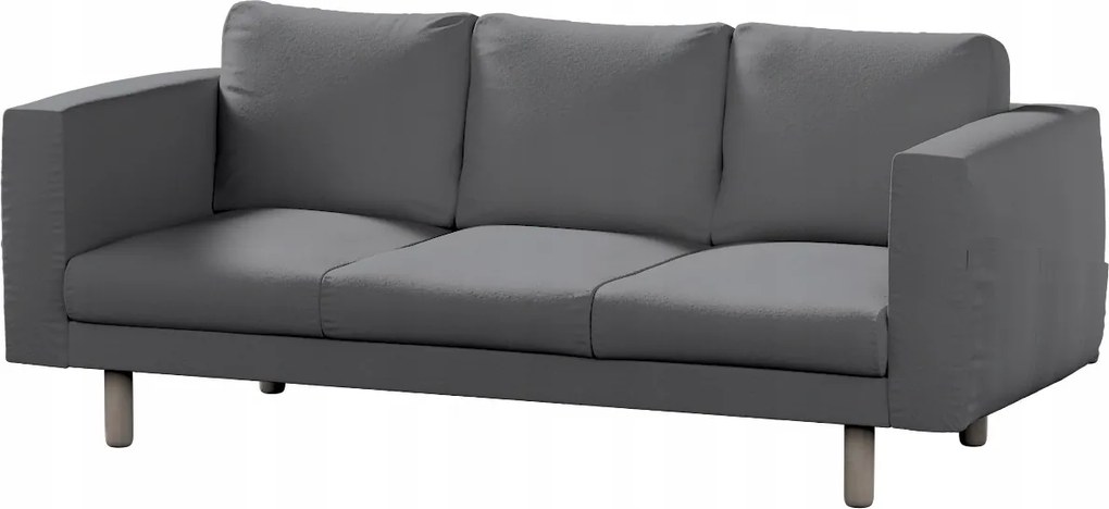 Norsborg 3 személyes kanapé huzat Ikea sötétszürke bukla