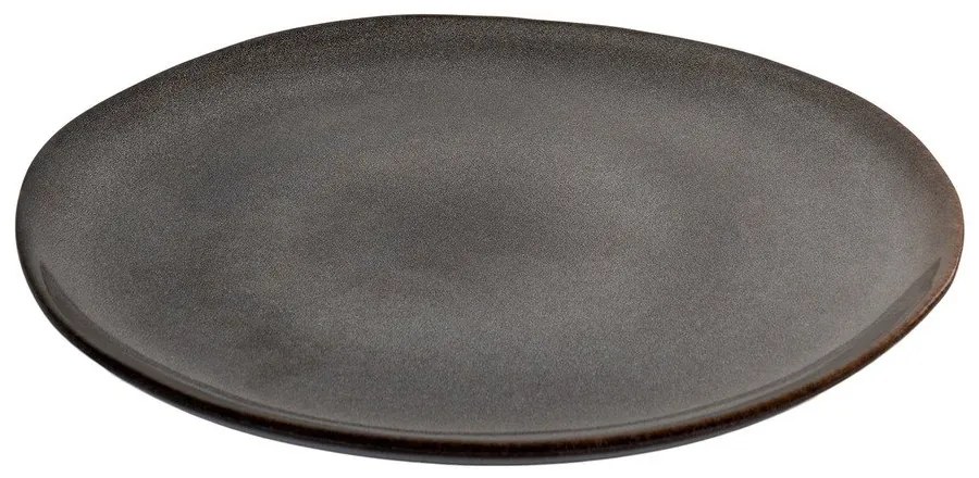 Szürke agyagkerámia tányér készlet 4 db-os ø 21 cm Selma – House Nordic